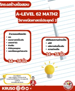 โครงสร้างข้อสอบ A-Level ภาพที่ 2